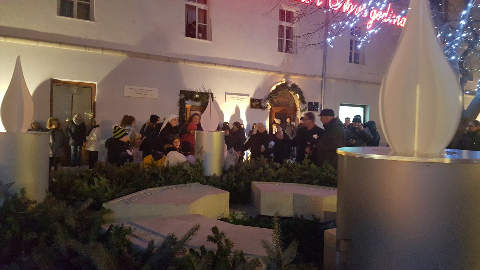 Paljenje prve advetske svijeće 2017.